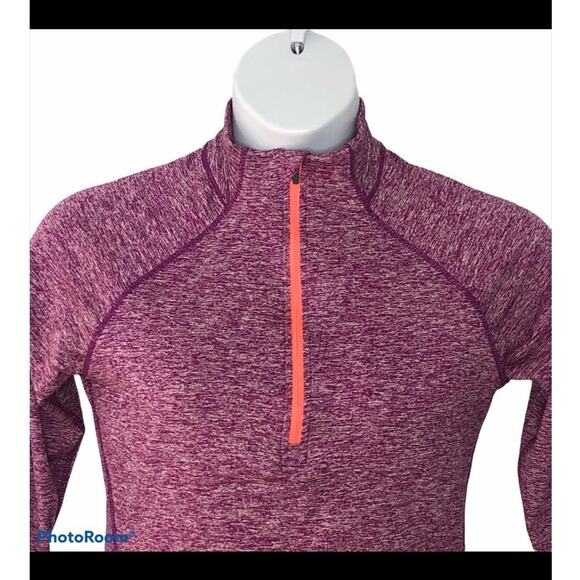 Tangerine Quarter Zip Pullover Reflective Pullover size Medium - Picture 4 of 15